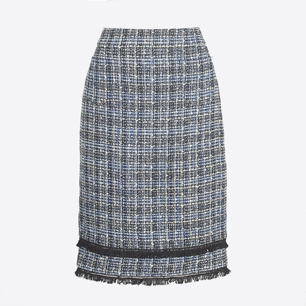 J. Crew Factory Tweed Pencil Skirt Size 4 NWT